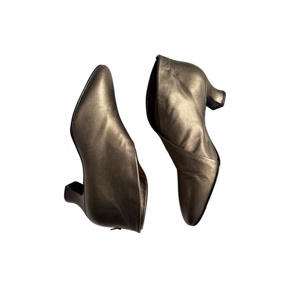 Enzo Angiolini Gold Heel Booties Clog Style Cosplay 8.5 - Picture 2 of 5